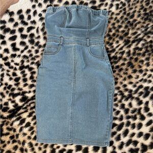 Denim mini dress, size S